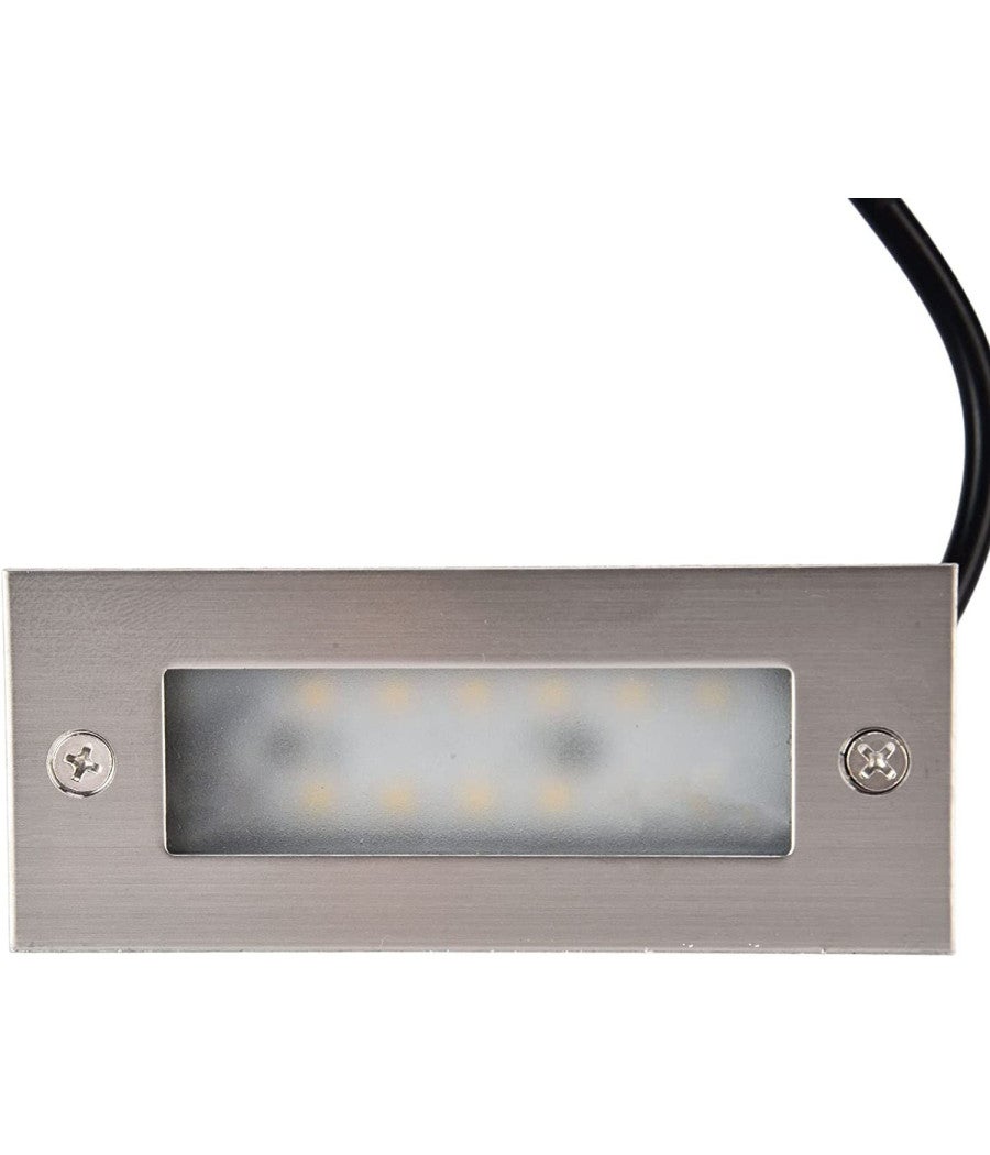 Trade Shop - Faretto Faro 3 Led Segnapassi A Incasso Calpestabile Interno Esterno 2w - - 3