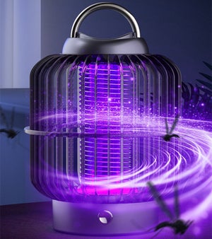 Zanzariera Elettrica 18W Con Luce UV, Raggio 80 M², Insacchiatore Per Interni, Adatto A Cucina, Camera E Patio