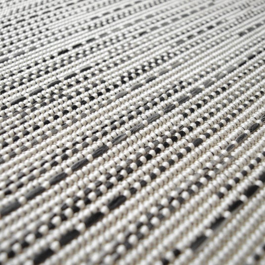 Tapis tissé plat - Bornéo blanc - Ganse coton anthracite - 250 x 350 cm - 5