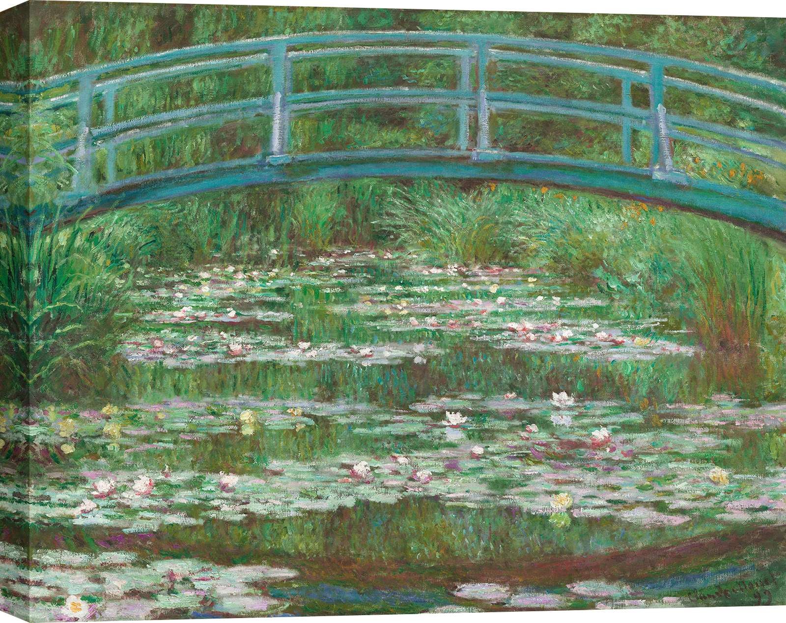 Tableau impressionniste Claude Monet, impression sur toile - Nymphéas ...