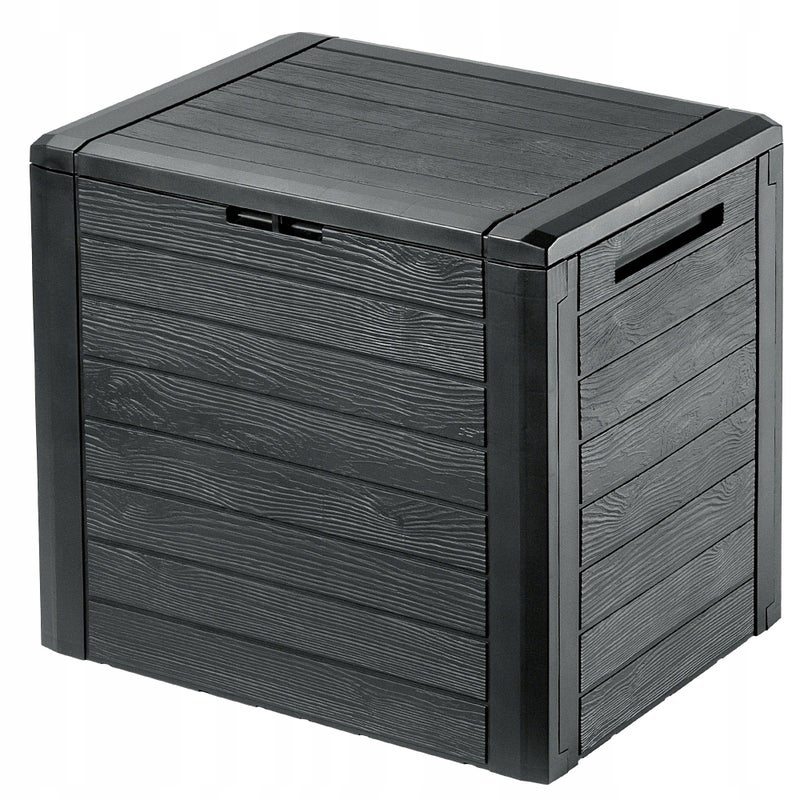 SKRZYNIA OGRODOWA BALKONOWA KUFER 140L SCHOWEK OGRÓD BALKON TARAS ANTRACYT
