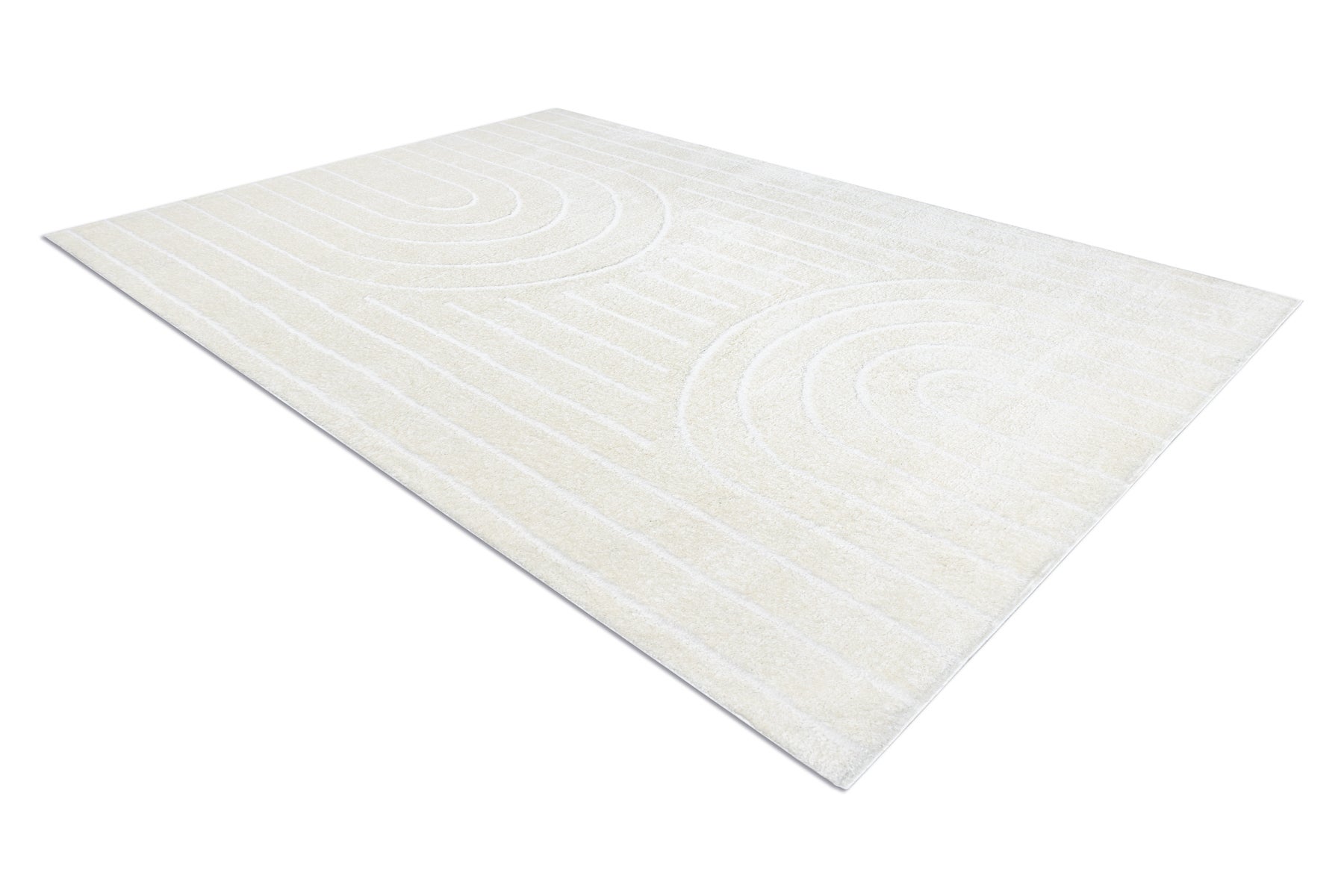 Tapis moderne MODE 8494 géométrique crème 140x190 cm - 3