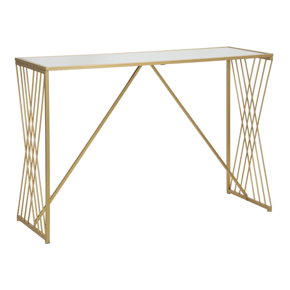 Stolik Konsolowy Sophronia, Metal, Złoto, Seven Design