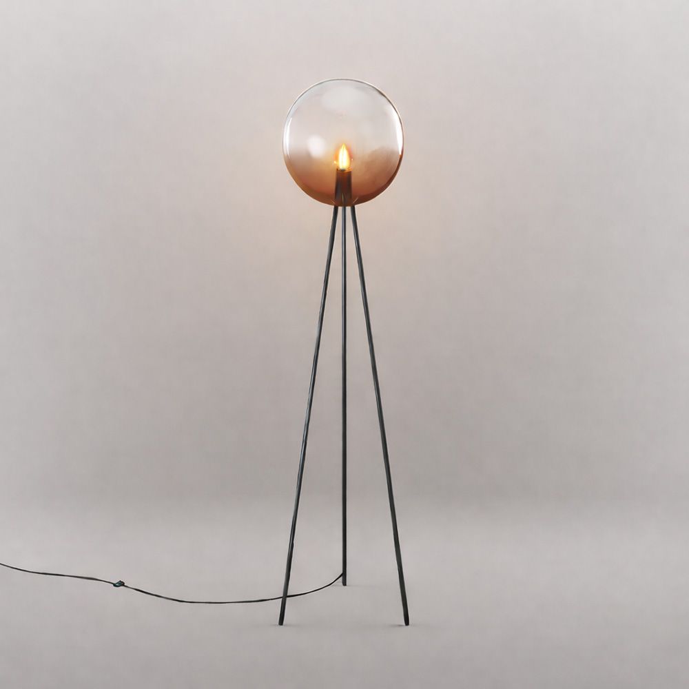 lampada di carta da terra