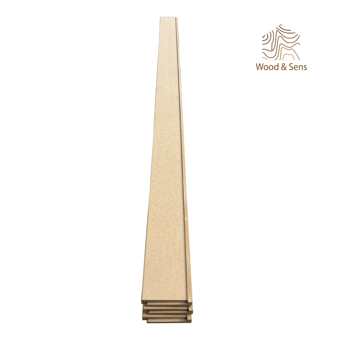 Lot de 6 Surplinthes MDF, L.2.44 m x H.12.8 cm, Ep.22 mm - 5