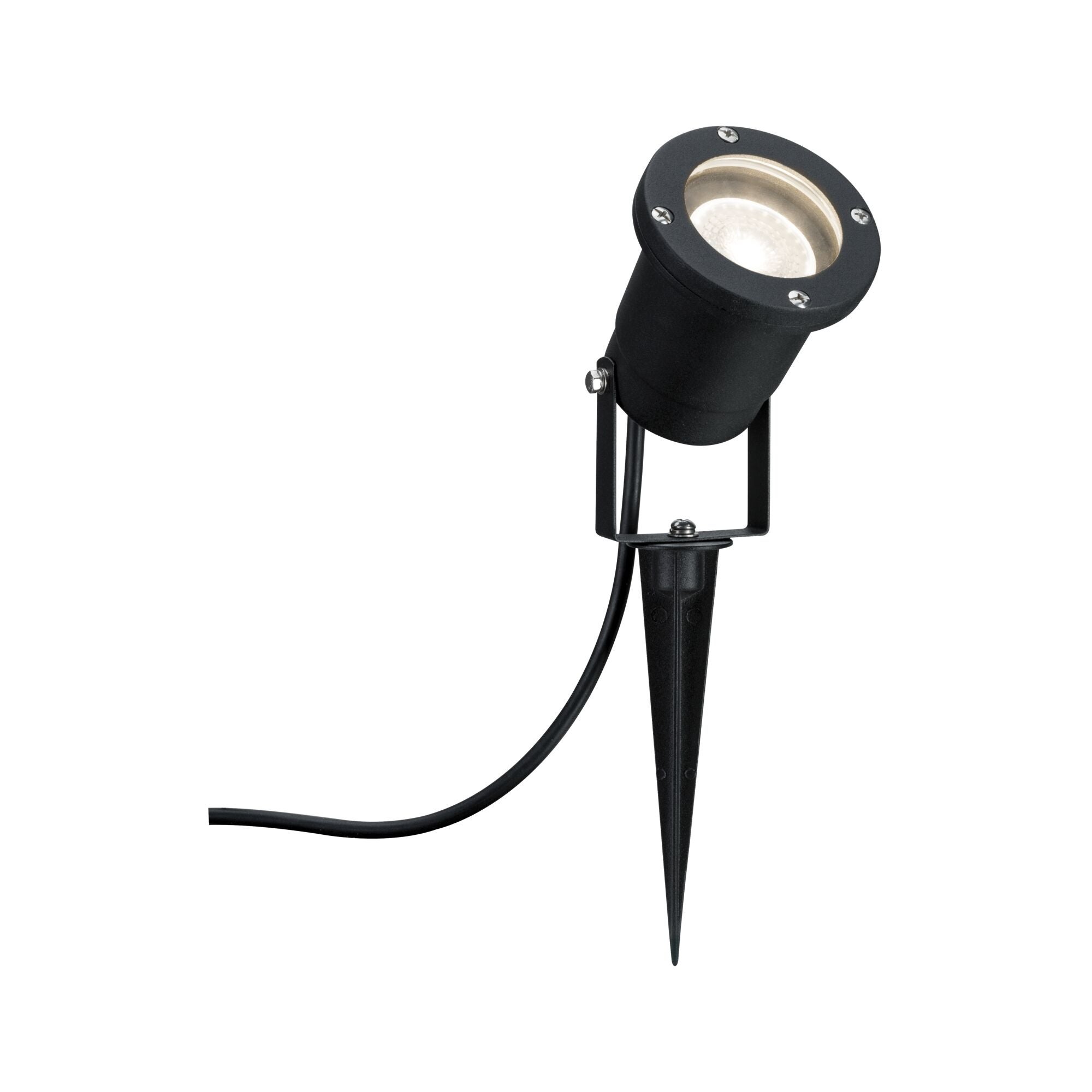 Projecteur de jardin LED IP65 rond 92mm 3000K 3,5W 230lm 230V 38° Noir Aluminium - 2