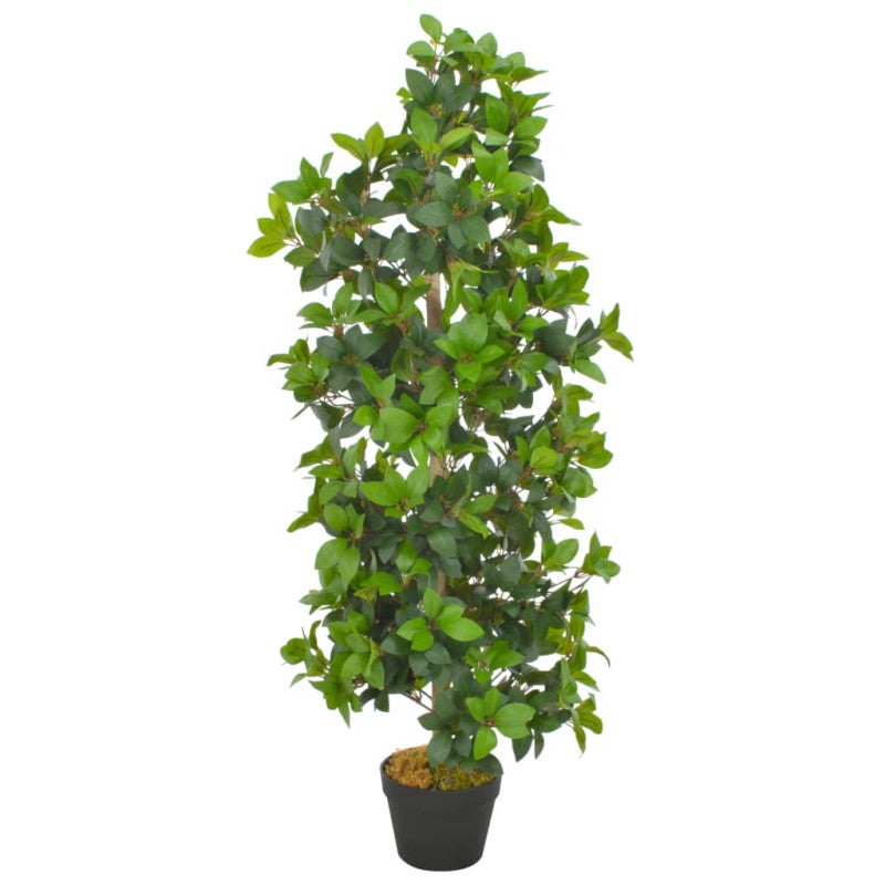 Sztuczne drzewko laurowe z doniczką, zielone, 120 cm vidaXL
