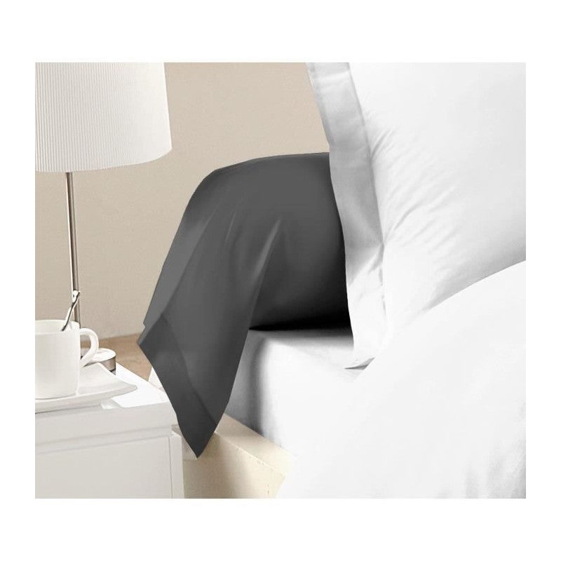 Taie de traversin percale de coton Scenario - Rose poudré - 65 x 100 cm