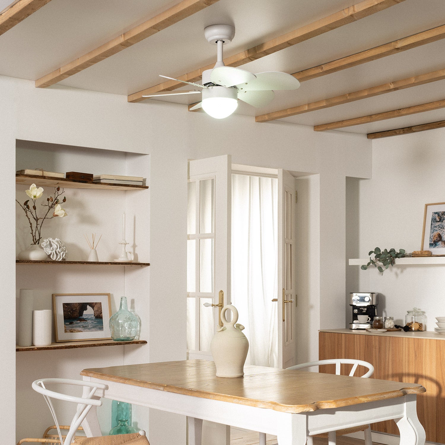 Ventilateur de Plafond Silencieux Orion Blanc 81cm Moteur DC Blanc - 5