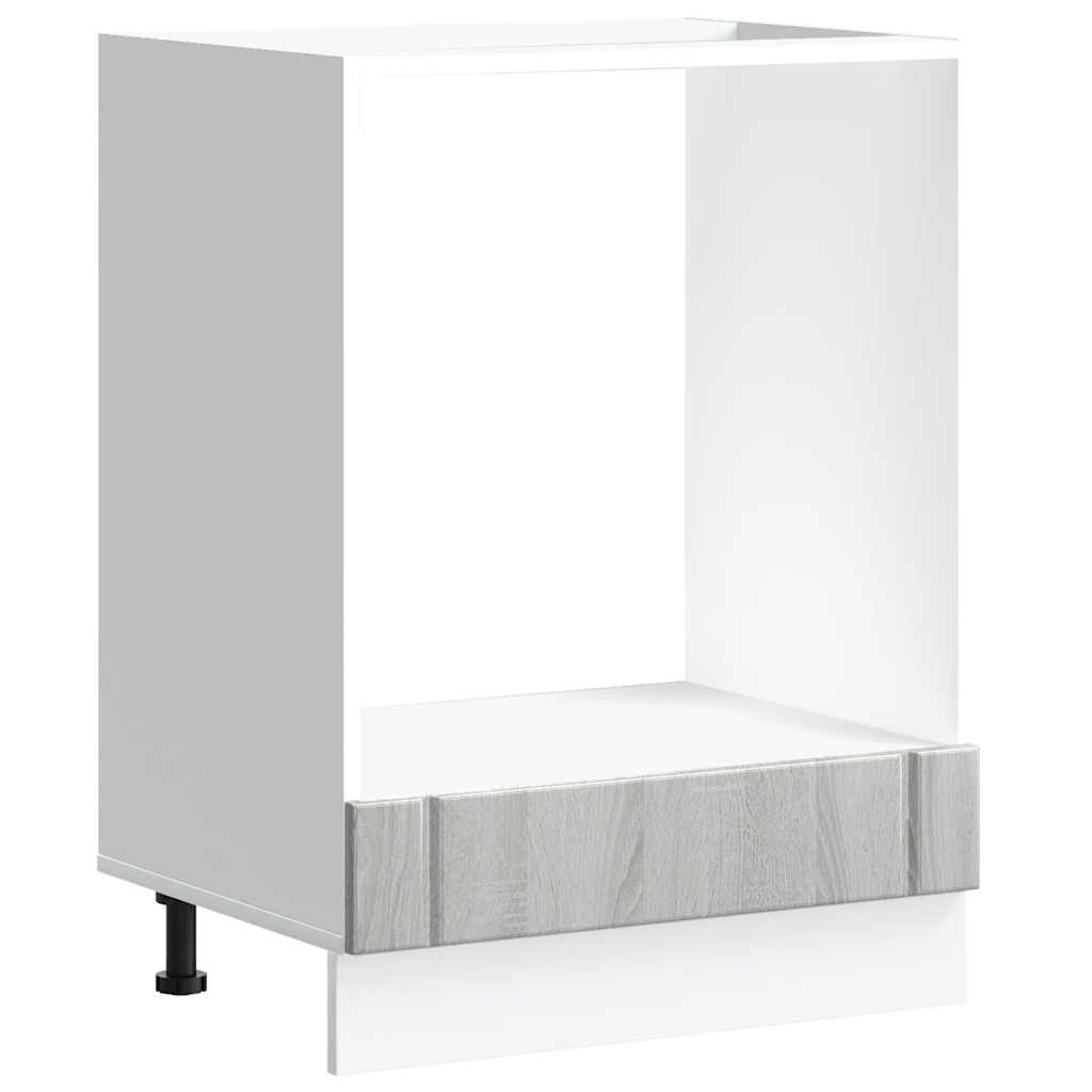 Mueble para horno de madera de ingeniería sonoma grey