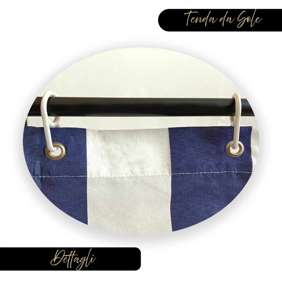 Tenda Da Sole A Righe Verdi Con Anelli - 200x300 Cm Per Esterno - Foto 10