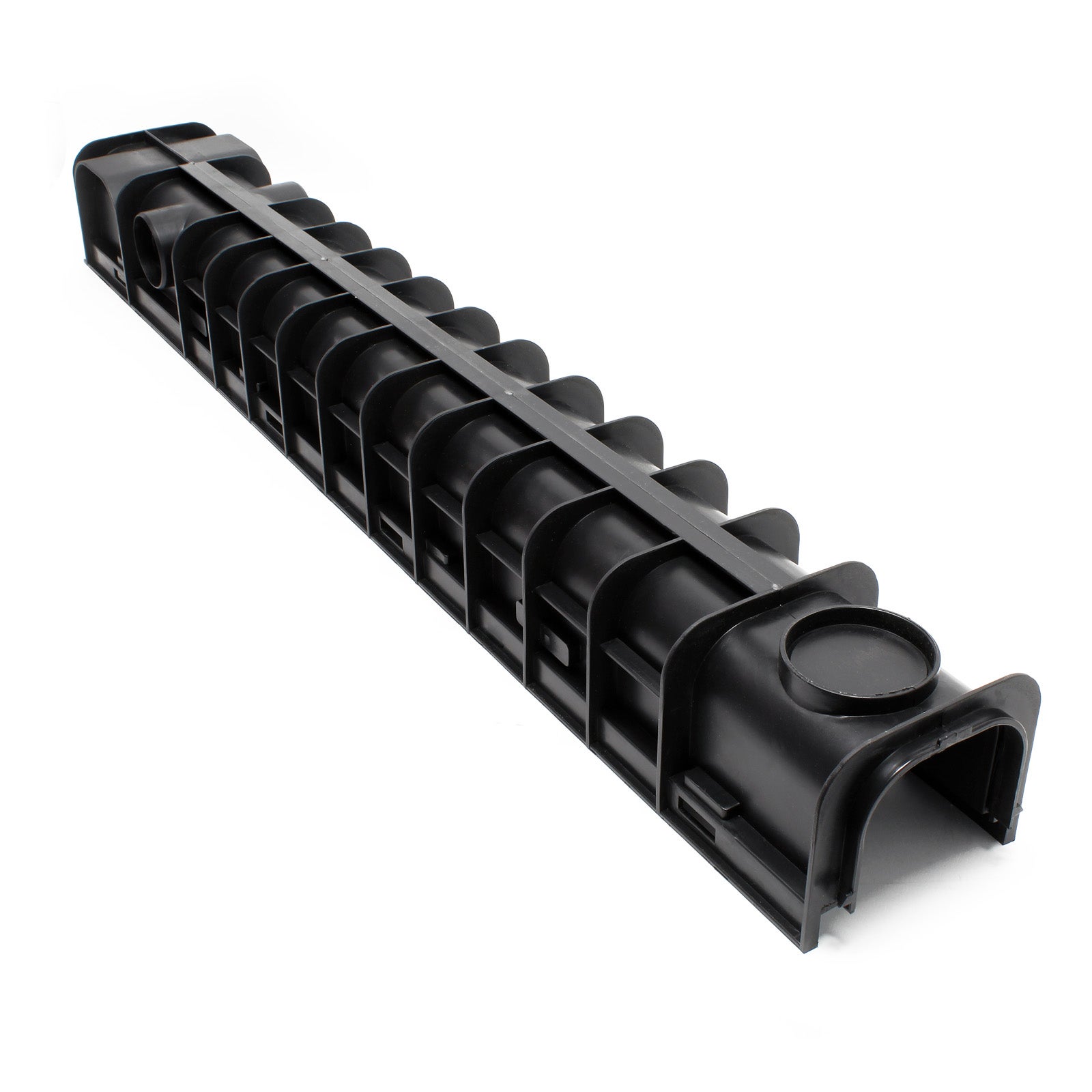4x Caniveau – 1000 x 140 x 115 mm – Capacité de charge 12,5 t – avec Grille de recouvrement en fonte – Drainage Eaux usées Rigole… Wiltec - 7