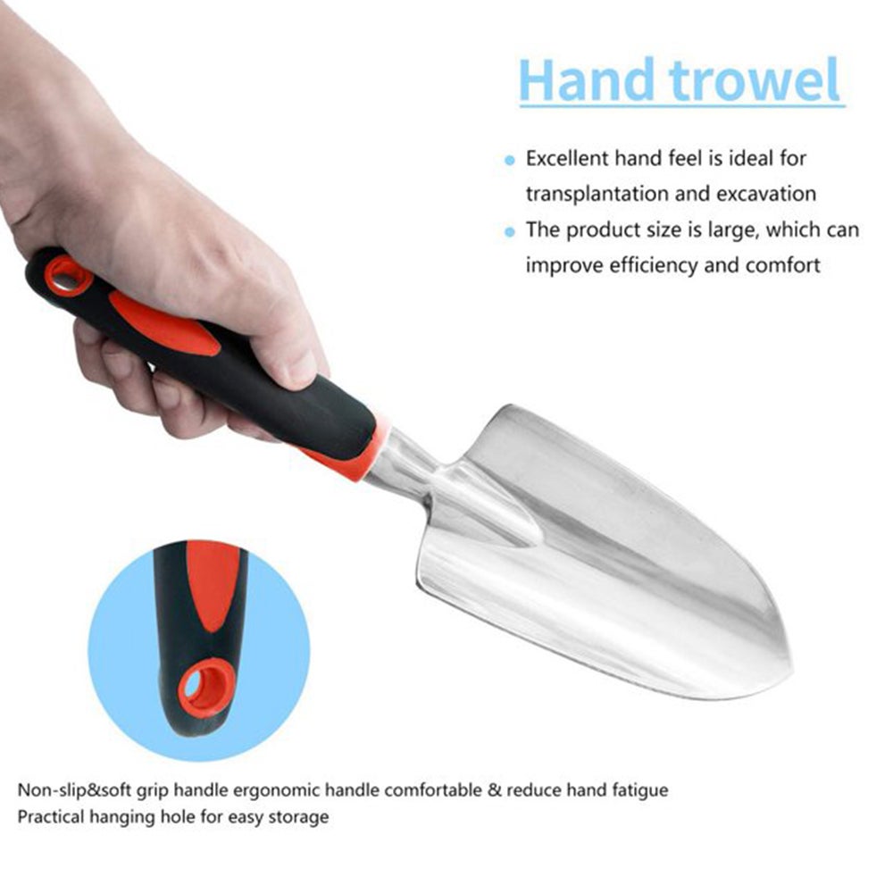 Pelle de jardin truelle à main de jardin, pelle à main robuste avec poignée ergonomique, petites pelles à outils de jardinage pour creuser - 3