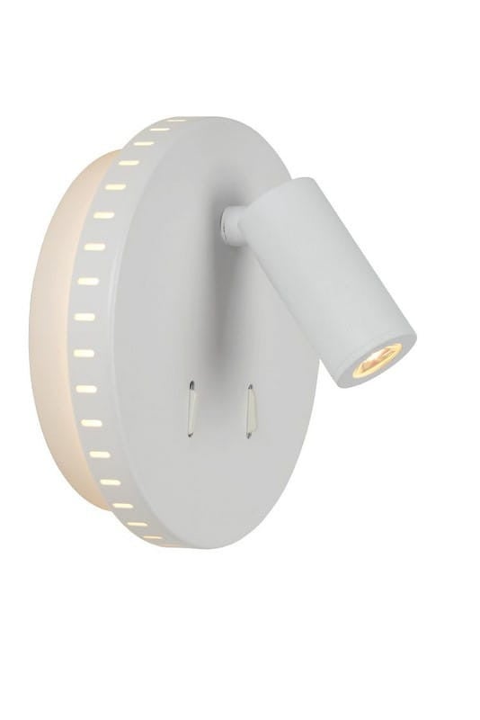 Kinkiet LED BENTJER biały 6W Ciepła biel 350lm metal wym:10,5x14x14cm IP20 Lucide