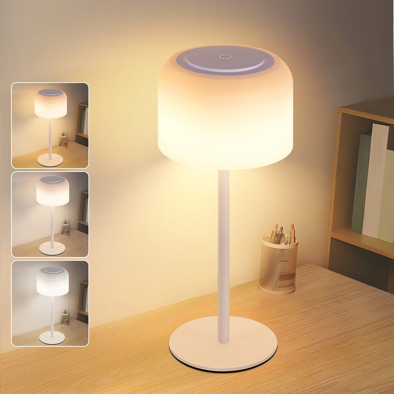 Lampada Da Tavolo Senza Fili A LED VOUGA Con Dimmer Metallo Beige - Foto 12