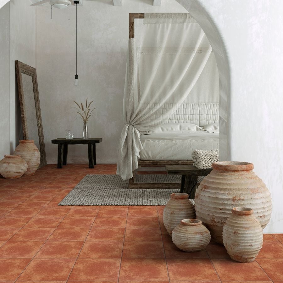 Carrelage sol extérieur et intérieur antidérapant aspect pierre Greda pearl mat 33,3x33,3 cm