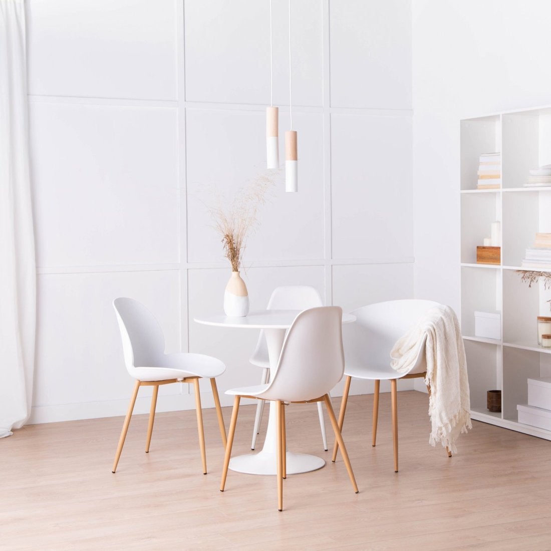 Sedia in polipropilene bianco Nina - 8