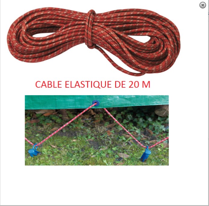 Câble élastique Ø 7 mm x 20 m - 4