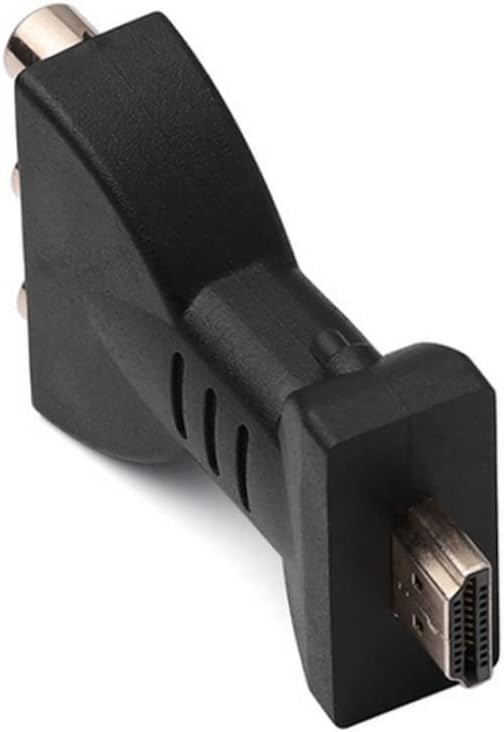 Adaptateur HDMI vers 3RCA, adaptateur rouge jaune blanc câble vidéo HDMI vers AV, convertisseur Audio rouge blanc jaune Portable - 4