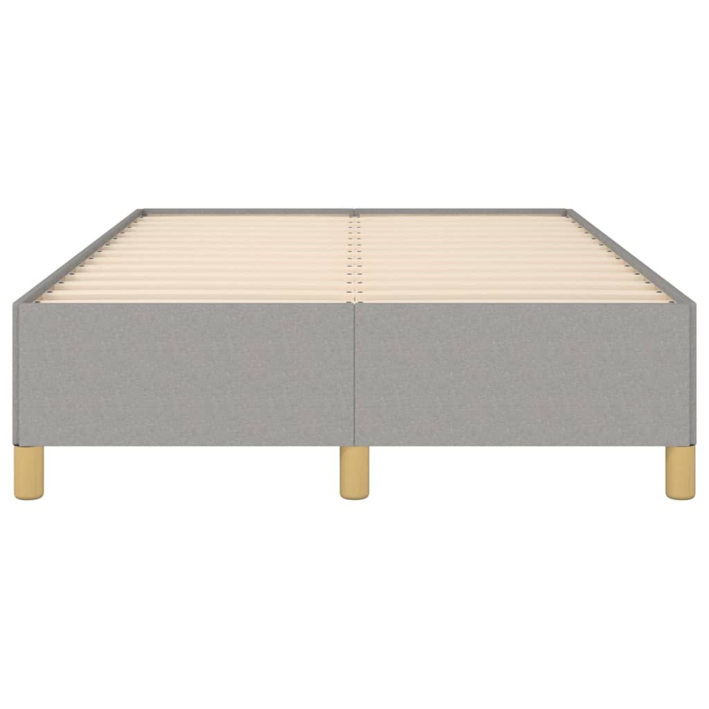 Cadre de lit sans matelas gris clair 120 x 200 cm tissu - 5