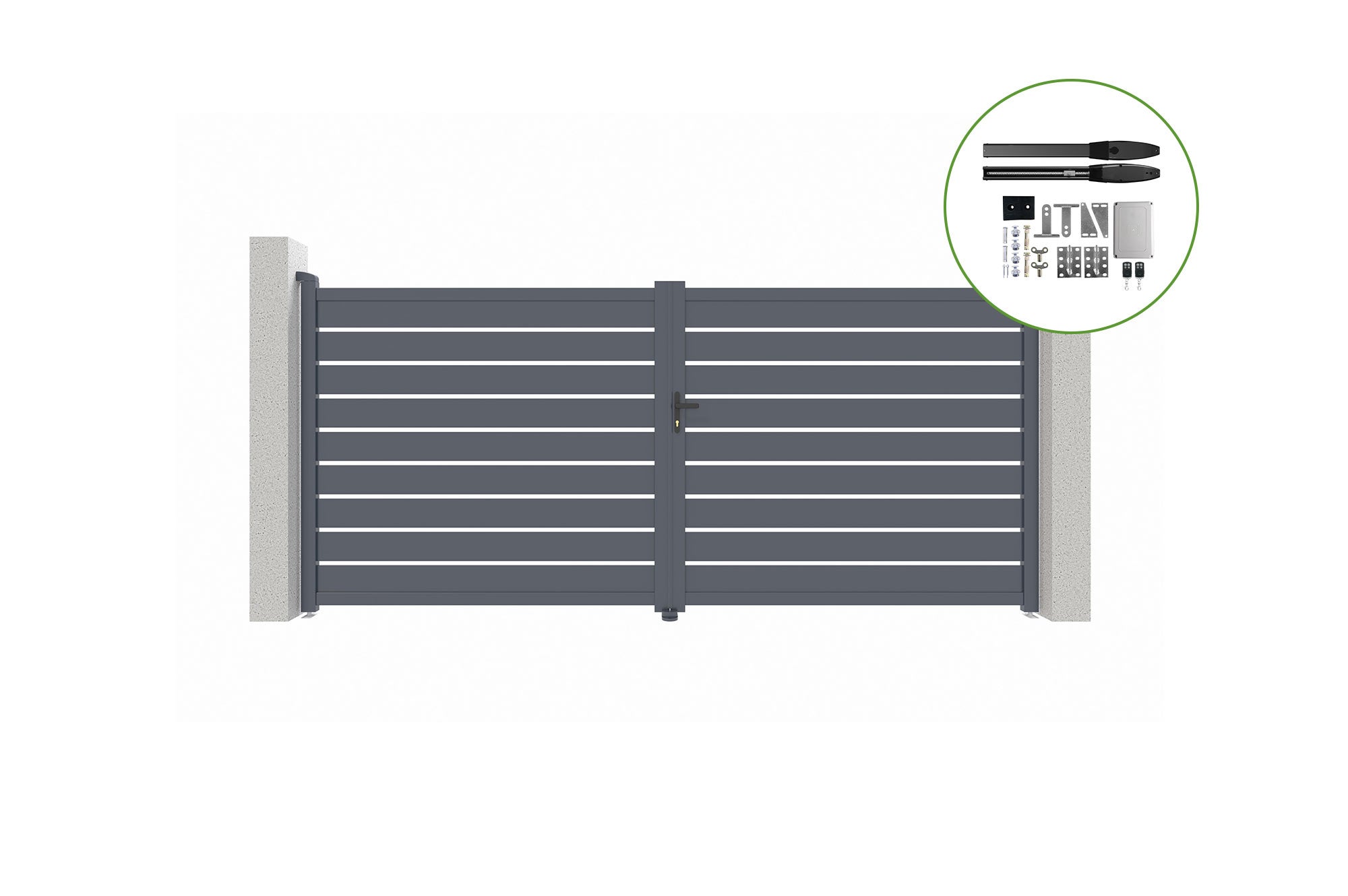 Brama skrzydłowa elektryczna 4m VOGEL 400B180 + napęd HICKER B200