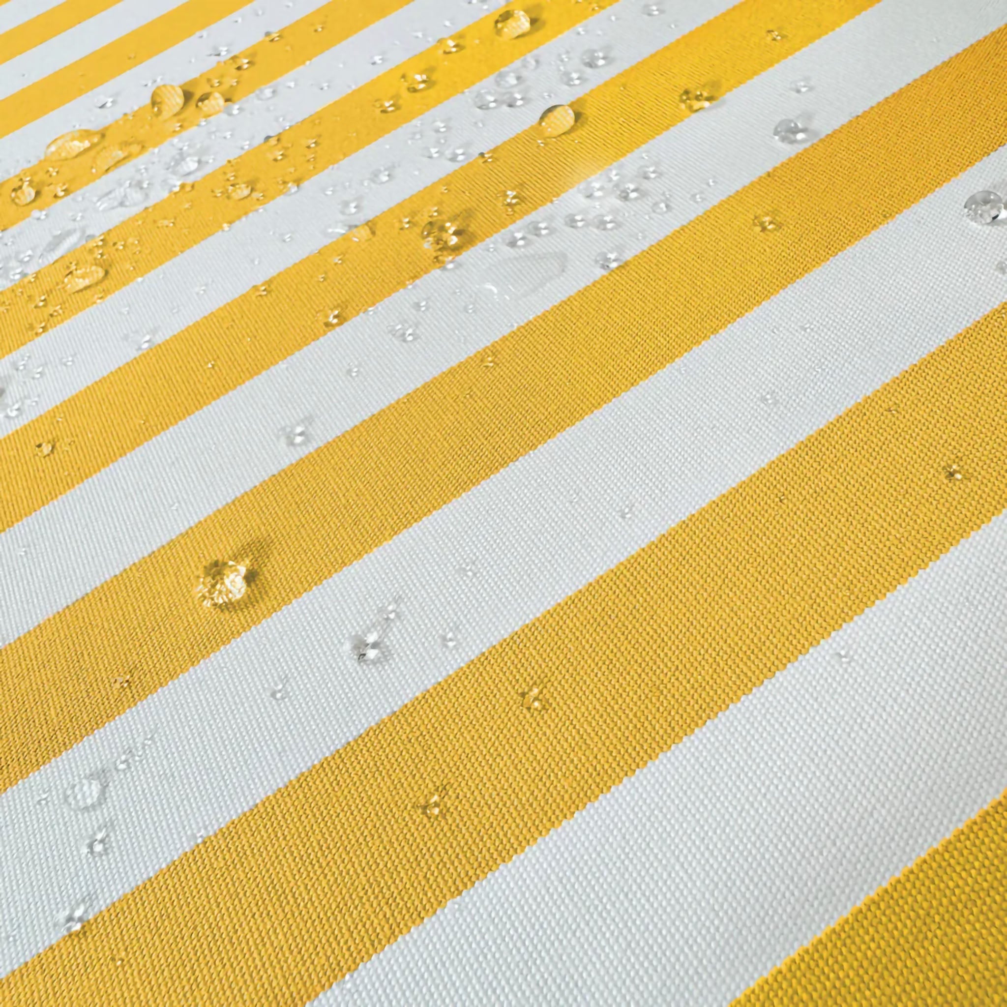 Coussins pour salon de jardin déhoussable 100x50cm Rayure jaunes - 6