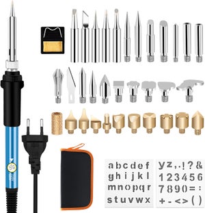 Kit Incisore Elettrico Per Metallo, Legno, Vetro – Con Stencil, 6 Punte In Carburo E Diamantate, Velocità 3000-20000 Giri/min, 9V, Fai Da Te