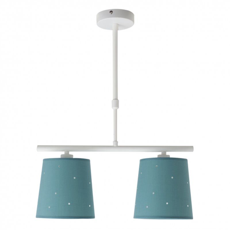Lampe de série Conscience 2x14 finition Turquoise FABRILAMP - 2
