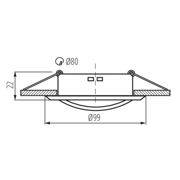 Oprawa sufitowa wpuszczana Alor czarna 1xGX5.3 / GU10x35W okrągła ruchoma IP20 wym: 10 x 10 cm metal Kanlux