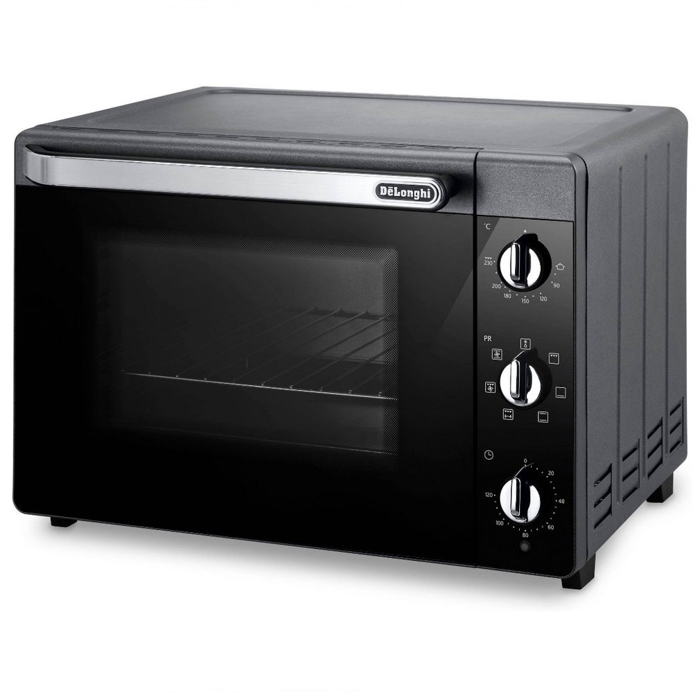 Forno Elettrico Ventilato Pyramidea FOV4015, 40 Litri, 1500W, Timer, Colore Nero - Per Pizza, Arrosti, Dolci