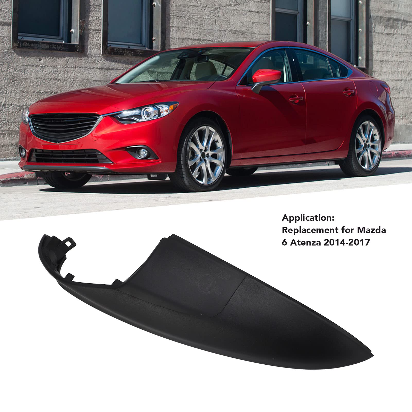 Copertura specchietto retrovisore nero per Mazda 6 Atenza 2014-2017 (destra 74211 TLA A00) - 3