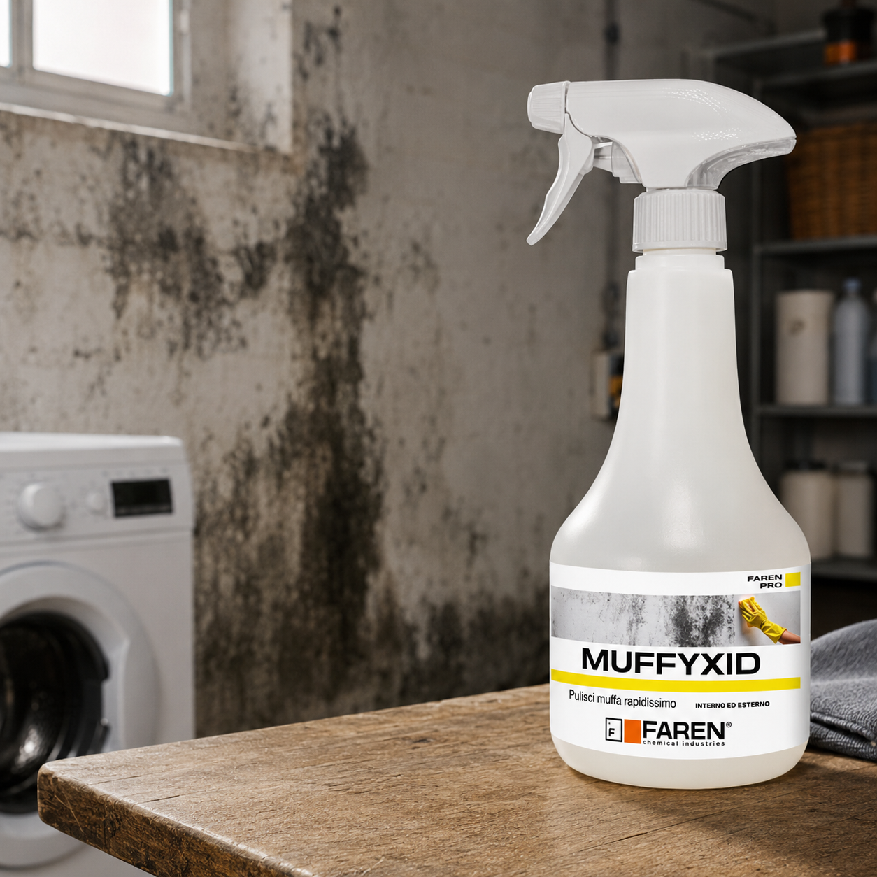 2 Spray Antimofo FAREN MUFFYXID 500 ml para Paredes Internas e Muros - 5