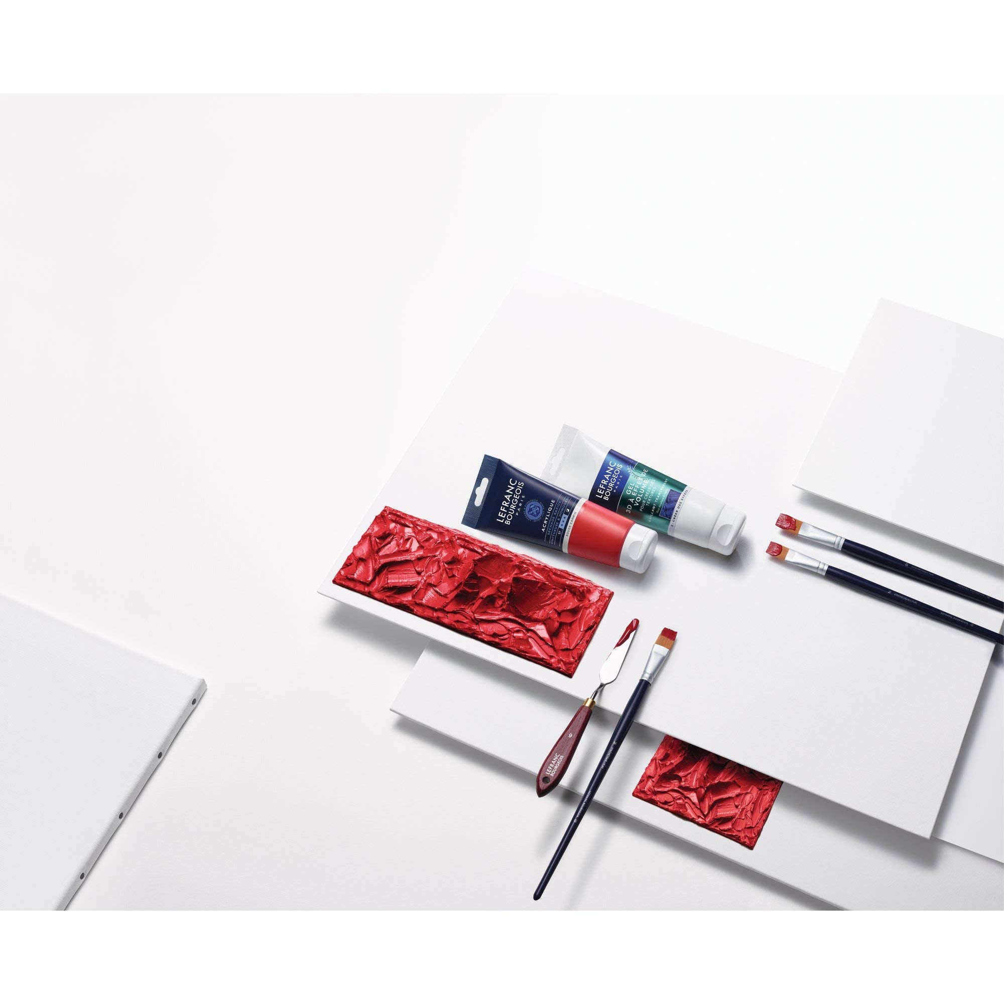 Lefranc Bourgeois Fine Acrylic Colore Acrilico, Rosso (Vermilion Red), 80 ml - 3