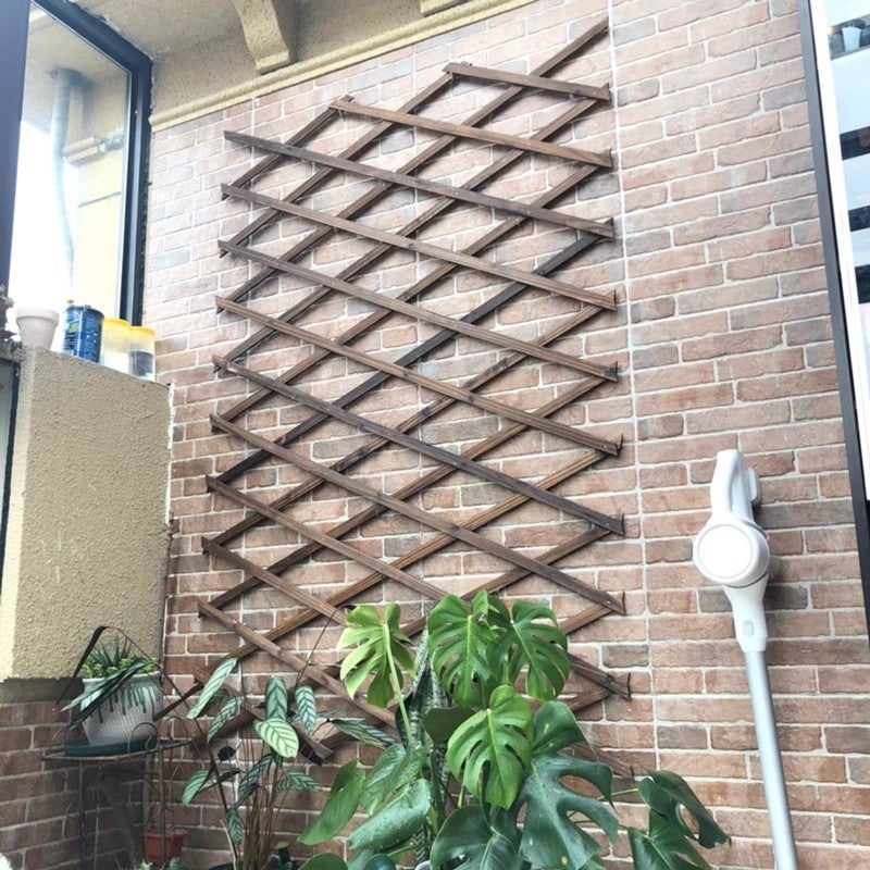 BEXTCOK Treillis de jardin extensible, panneaux de treillis, panneaux pour plantes grimpantes d'extérieur, pour usage extérieur (épaisseur 0,7 cm) - 6
