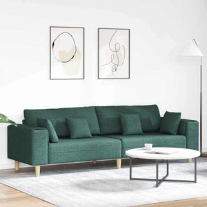 Divano a L Rivestito in Tessuto 171,5x138x81,5 cm Grigio Scuro