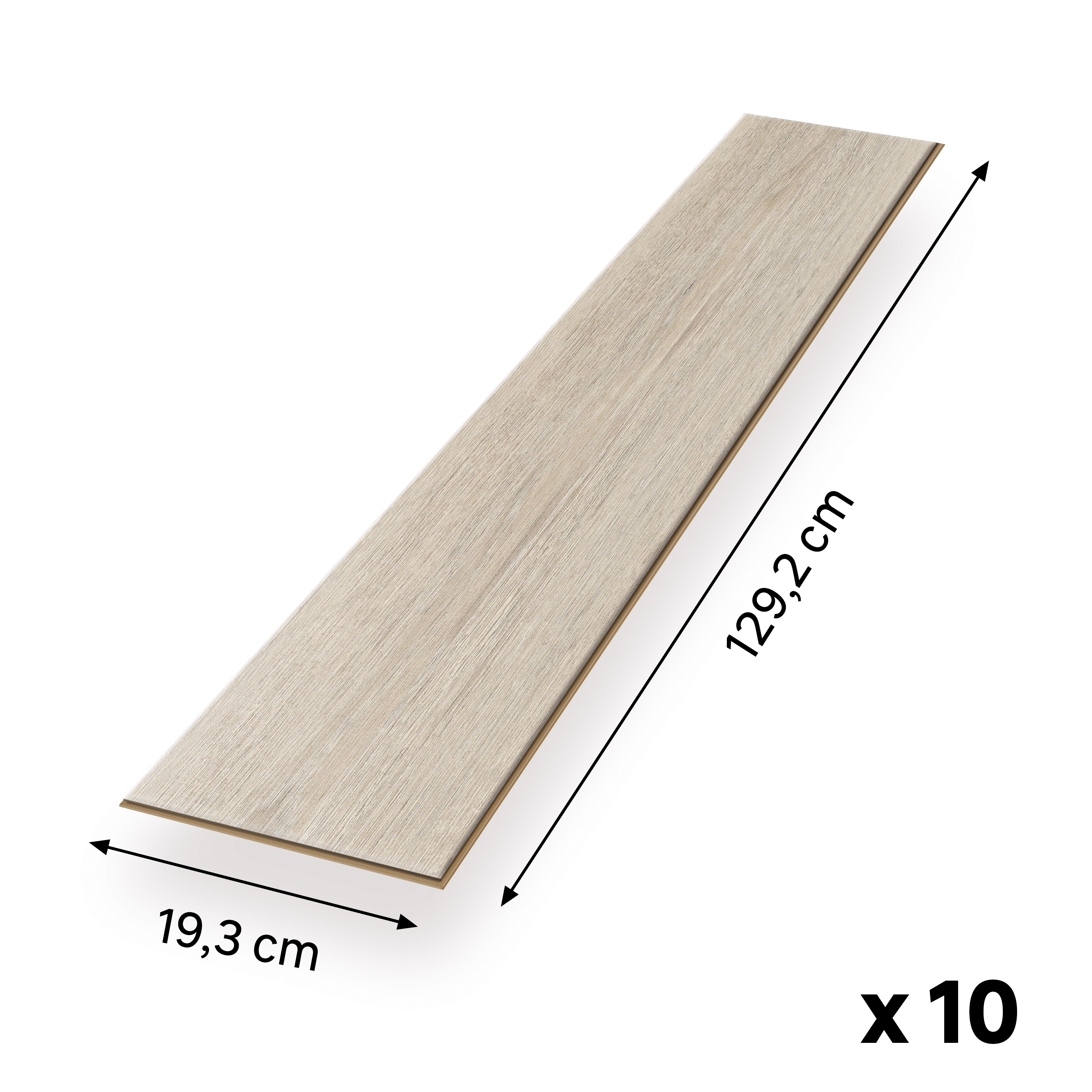 EGGER Sol stratifié NatureSense EL1062 Chêne craie 1292 x 193 x 7mm - 2