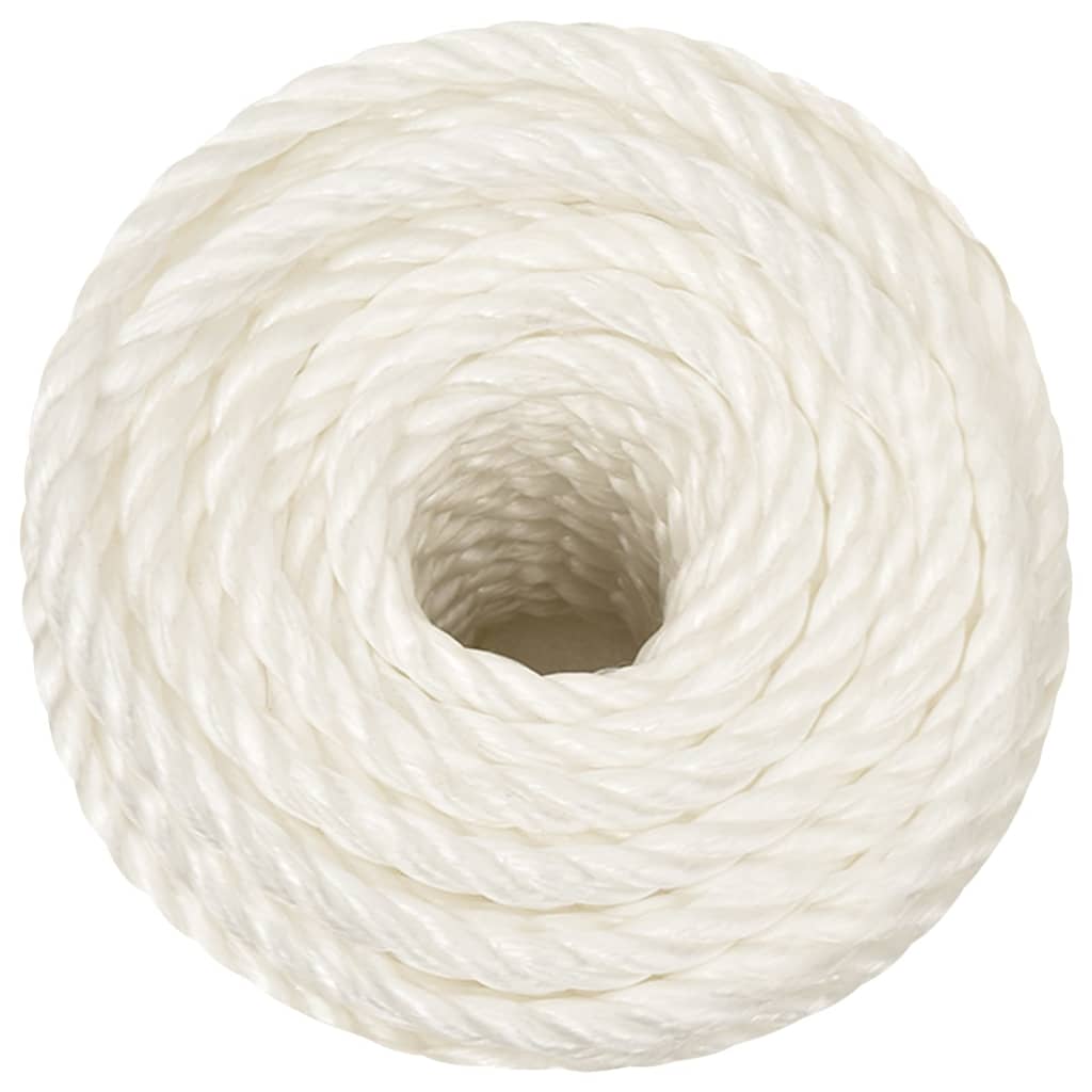 Corda | Cordão de trabalho 10 mm 100 m polipropileno branco CFW20986 - 3