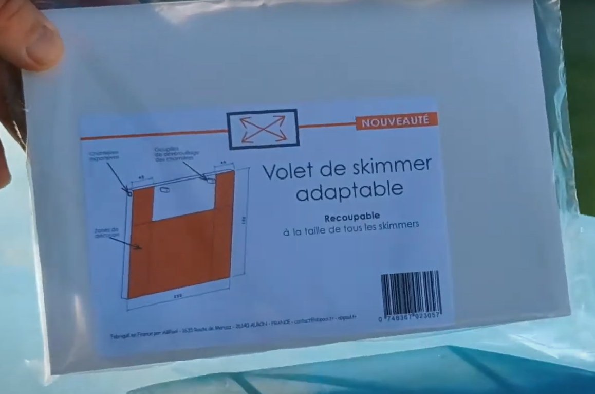 VOLET ADAPTABLE de Skimmer | Pour rénovation piscine | Plastique | Unité - POOLCO - 3