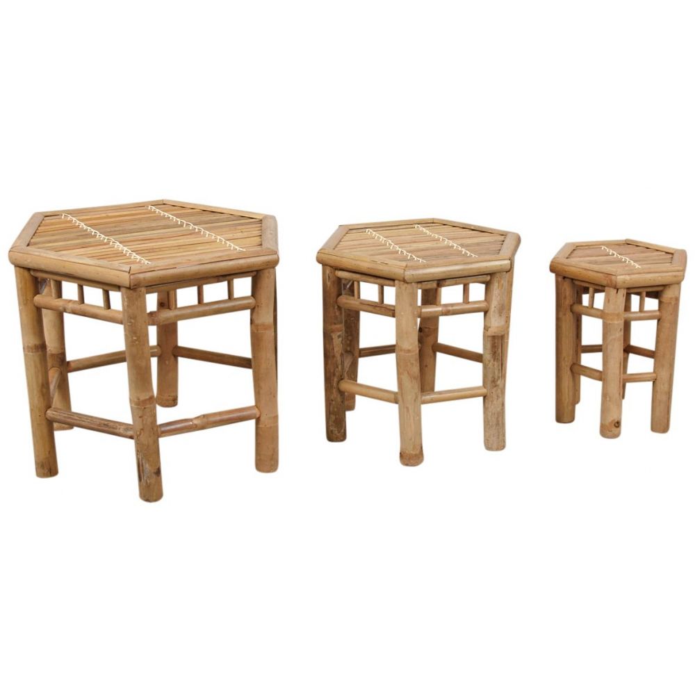 Sellettes en bambou (Lot de 3) Aubry Gaspard - 5