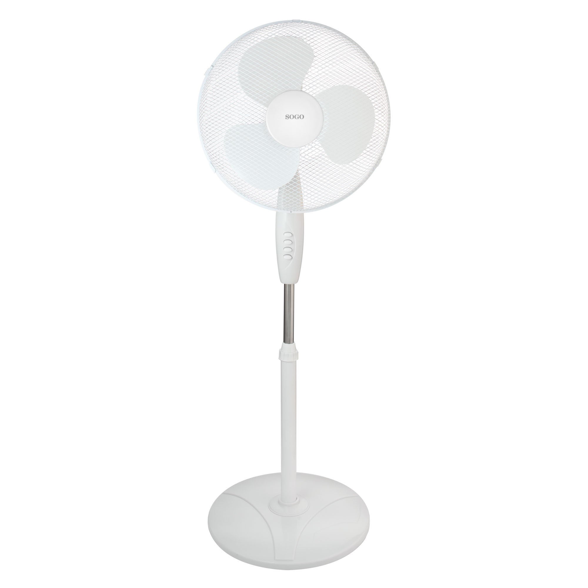 Ventilatore A Piantana TH-Homeware 16" – 3 Velocità, Oscillante, Altezza Regolabile, A+++