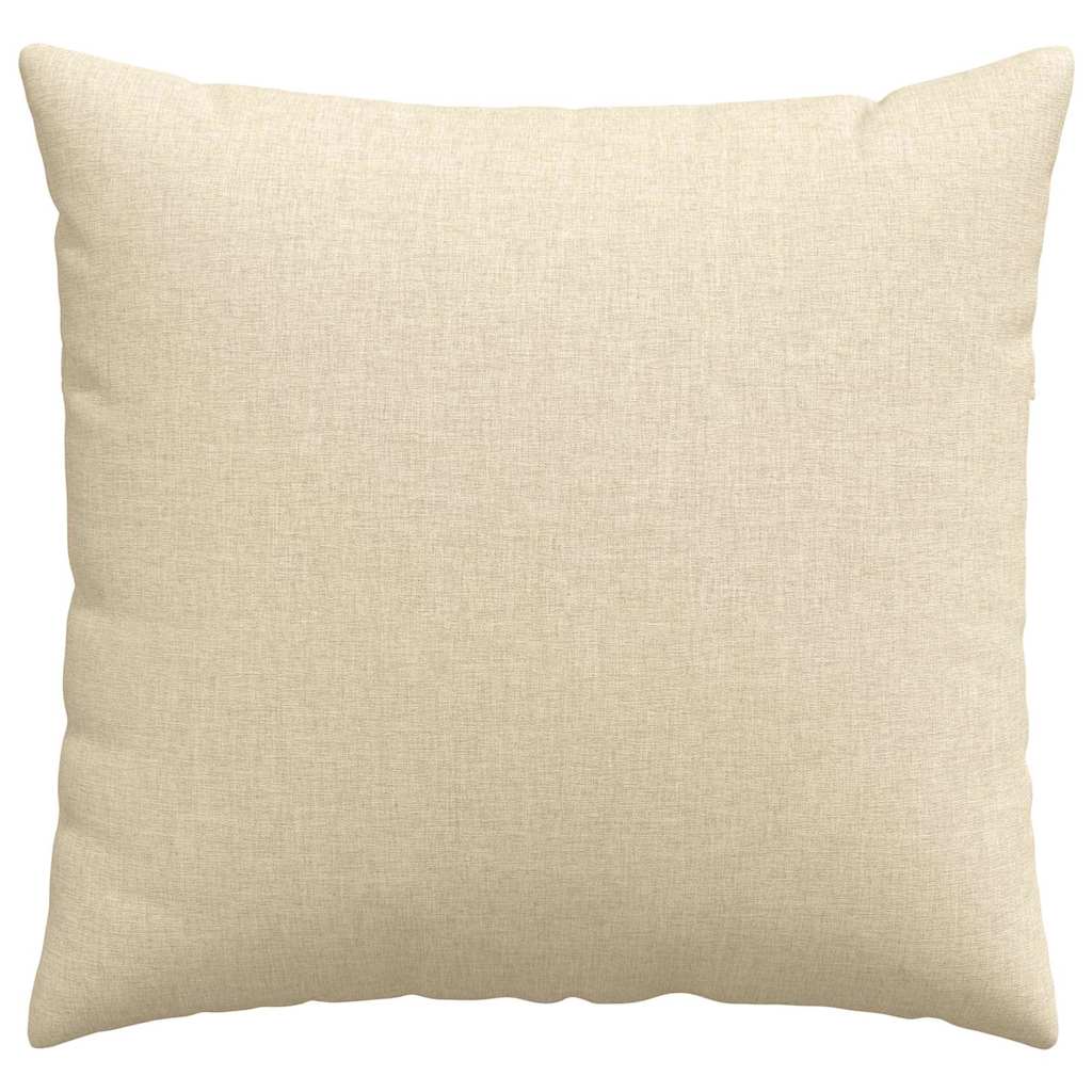 vidaXL Coussins de canapé 2 pcs Crème 50 x 50 cm tissu - 6