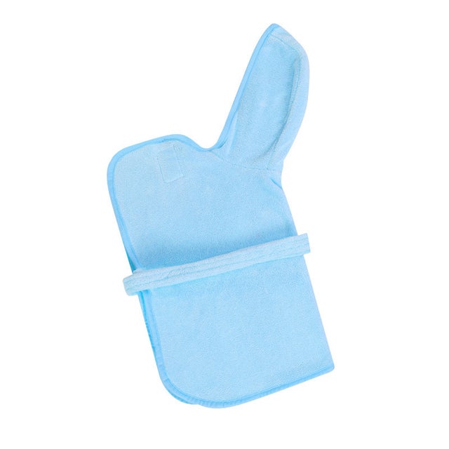 Peignoir pour animaux de compagnie - Serviette pour chien super absorbante Blue S