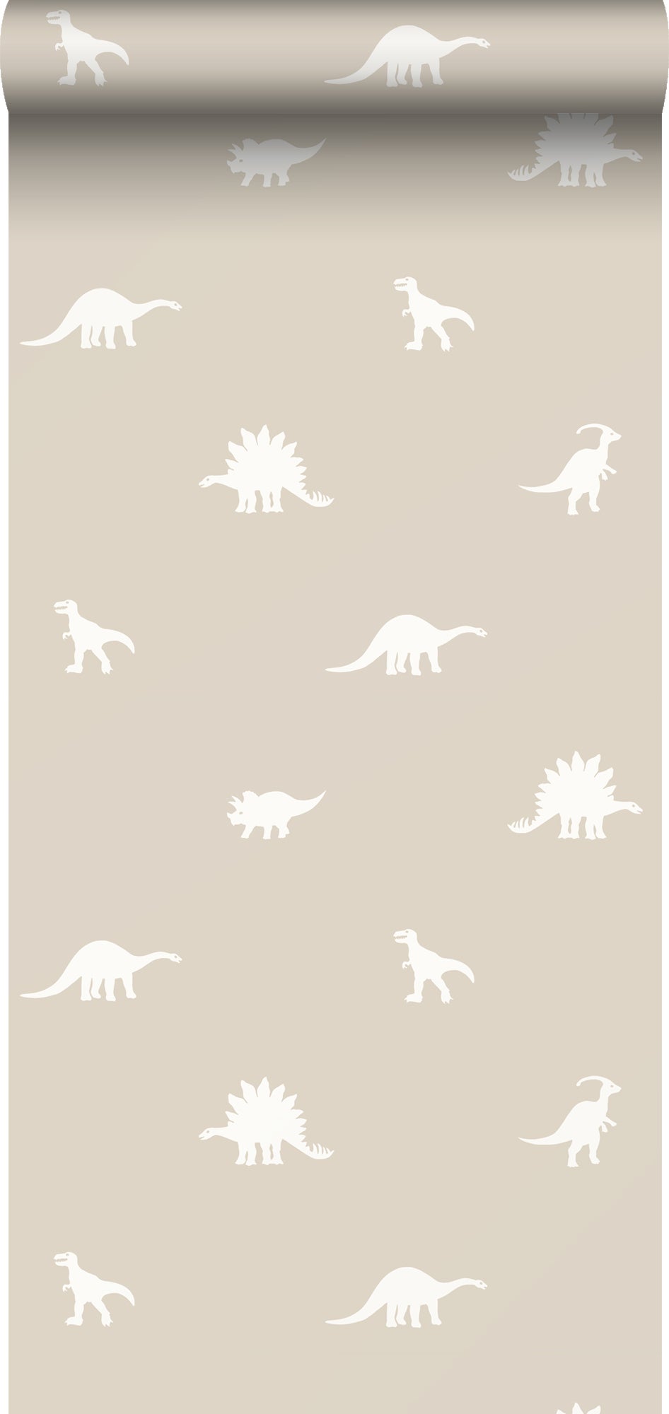 Tapeta dinozaury beżowym - 53 cm x 10.05 m - ESTAHOME