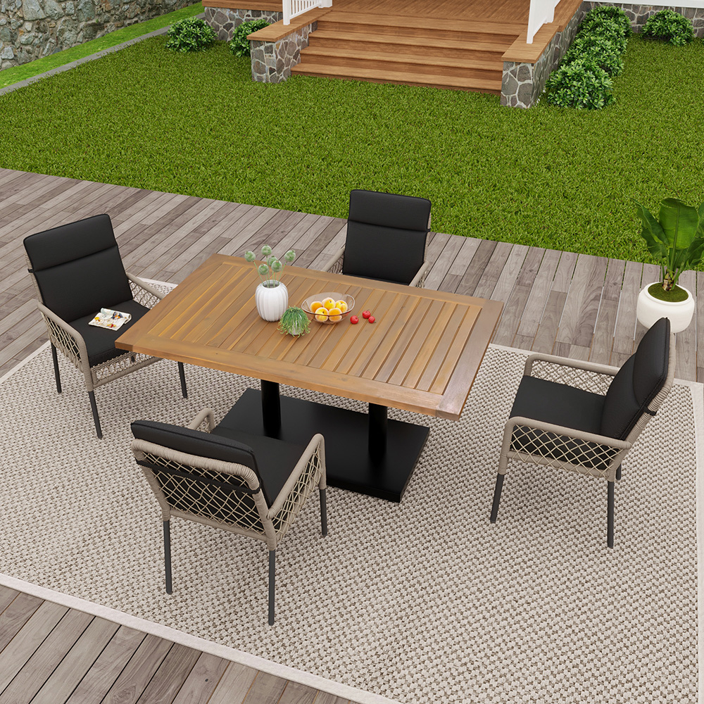 Rattan Tavoli E Sedie Da Giardino Vendita On Line Set Di Tavolo E