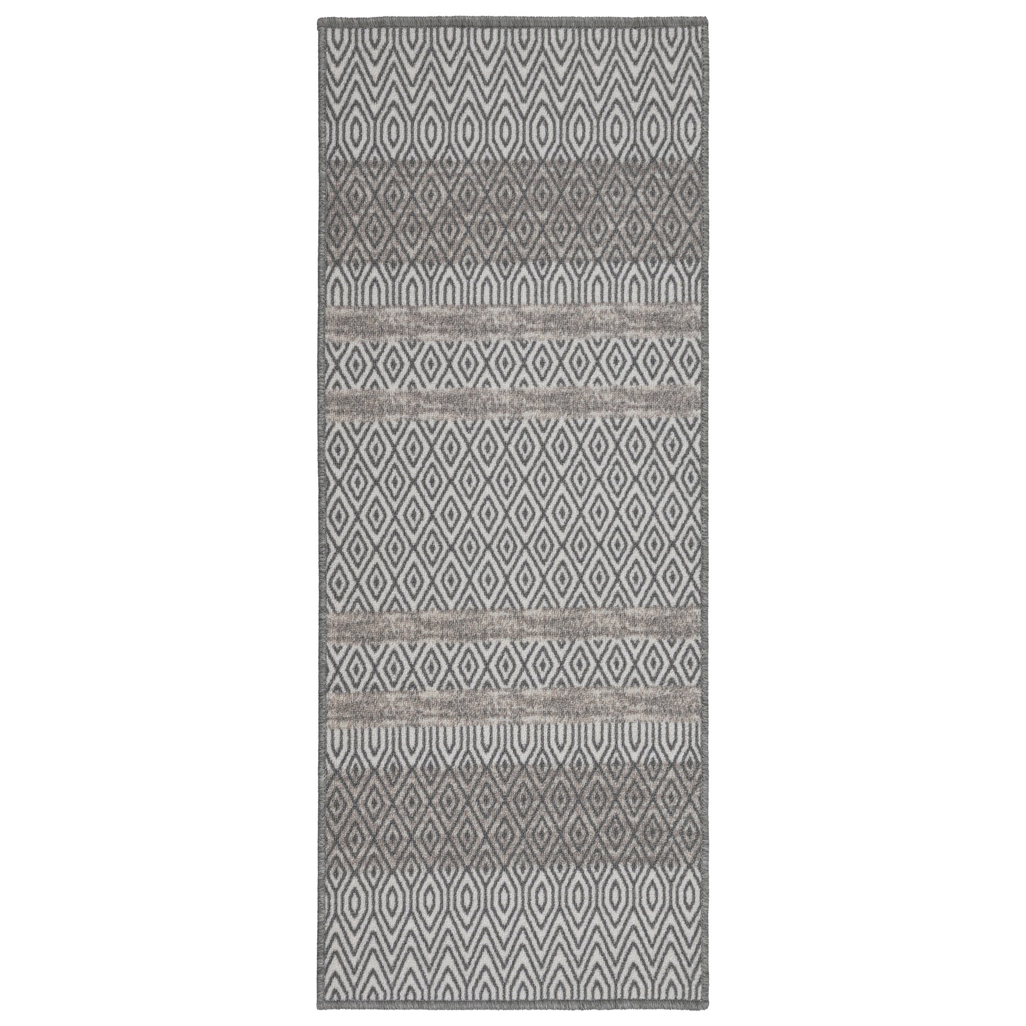 Chodnik antypoślizgowy Vita 80x200 cm Geometryczny szary
