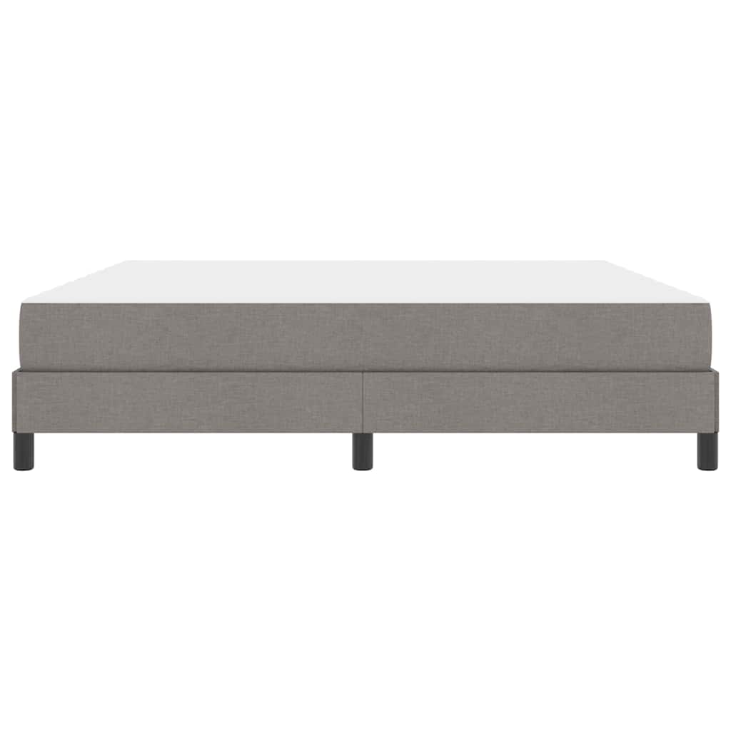 Cadre de lit avec matelas Taupe 180 x 200 cm tissu - 7