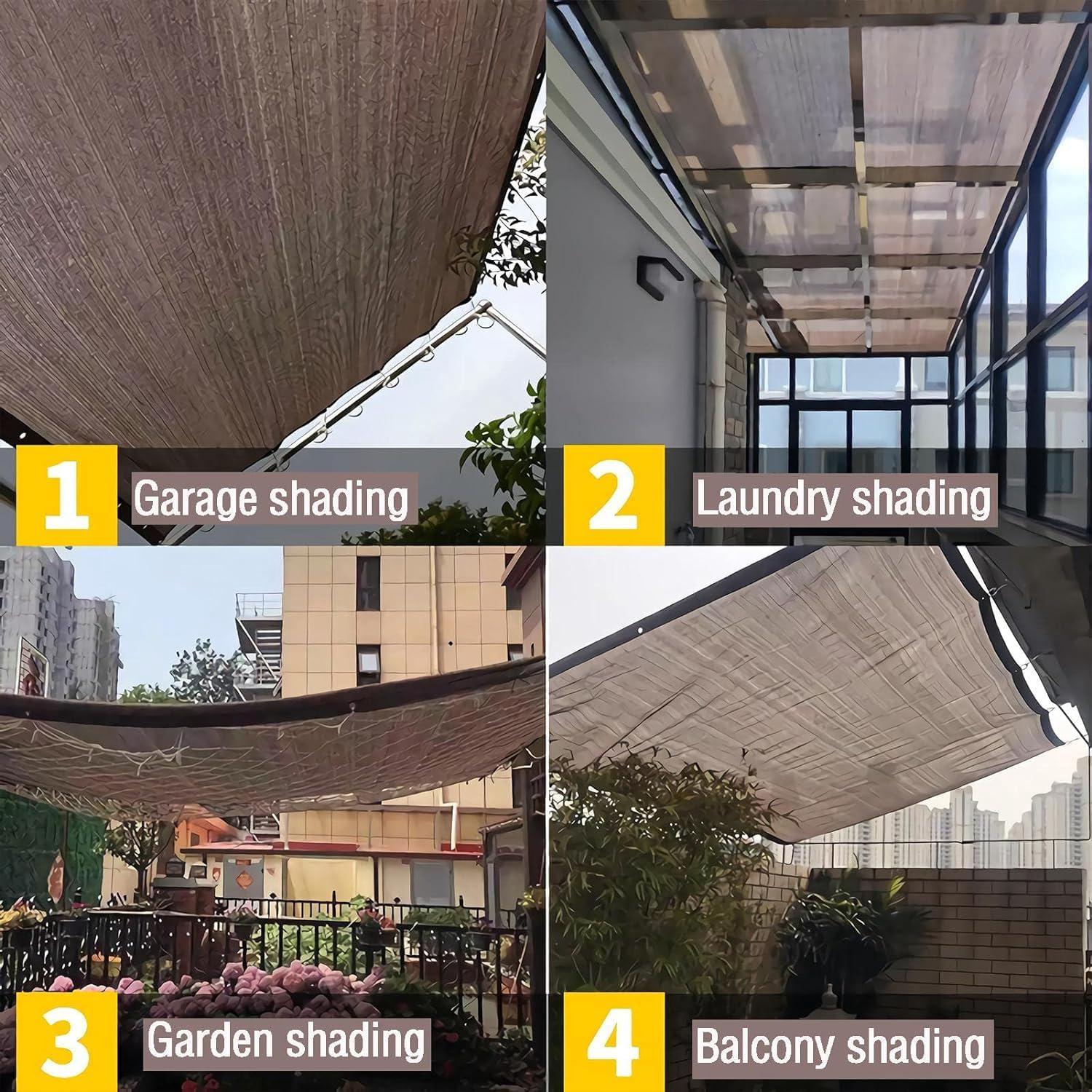 Filet d'ombrage de protection solaire à aiguilles, protection solaire en maille Anti-UV pour étang ou filet de plantes, pare-soleil à 95%, 3*4m - 7