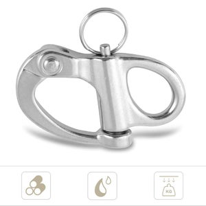 Manille Pivotante En Acier Inoxydable 316 Pour Bateau - Gréement Nautique Résistant à La Corrosion - Différentes Tailles Disponibles