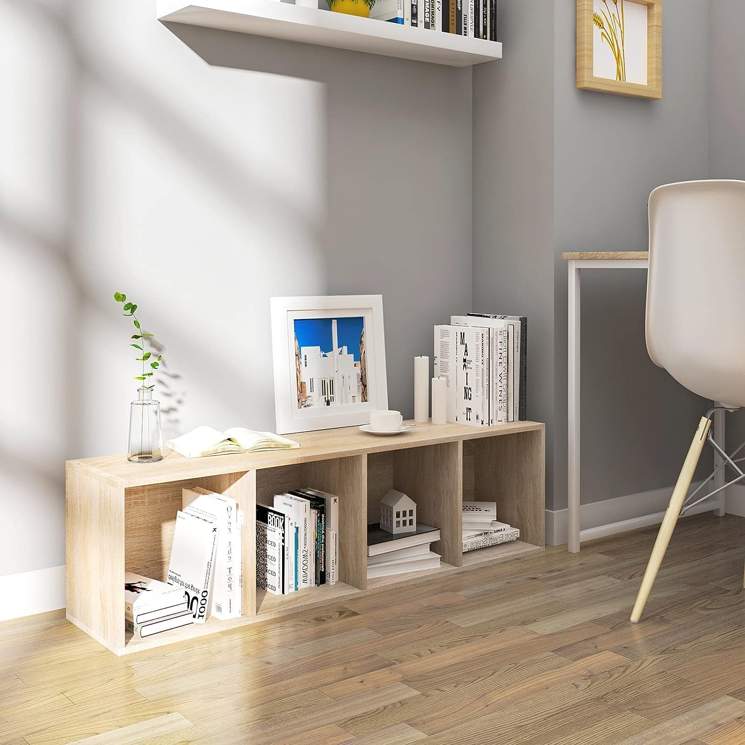 Bibliothèque pour Bureau Marron H. 106 x l. 30 x P. 24 cm - 3