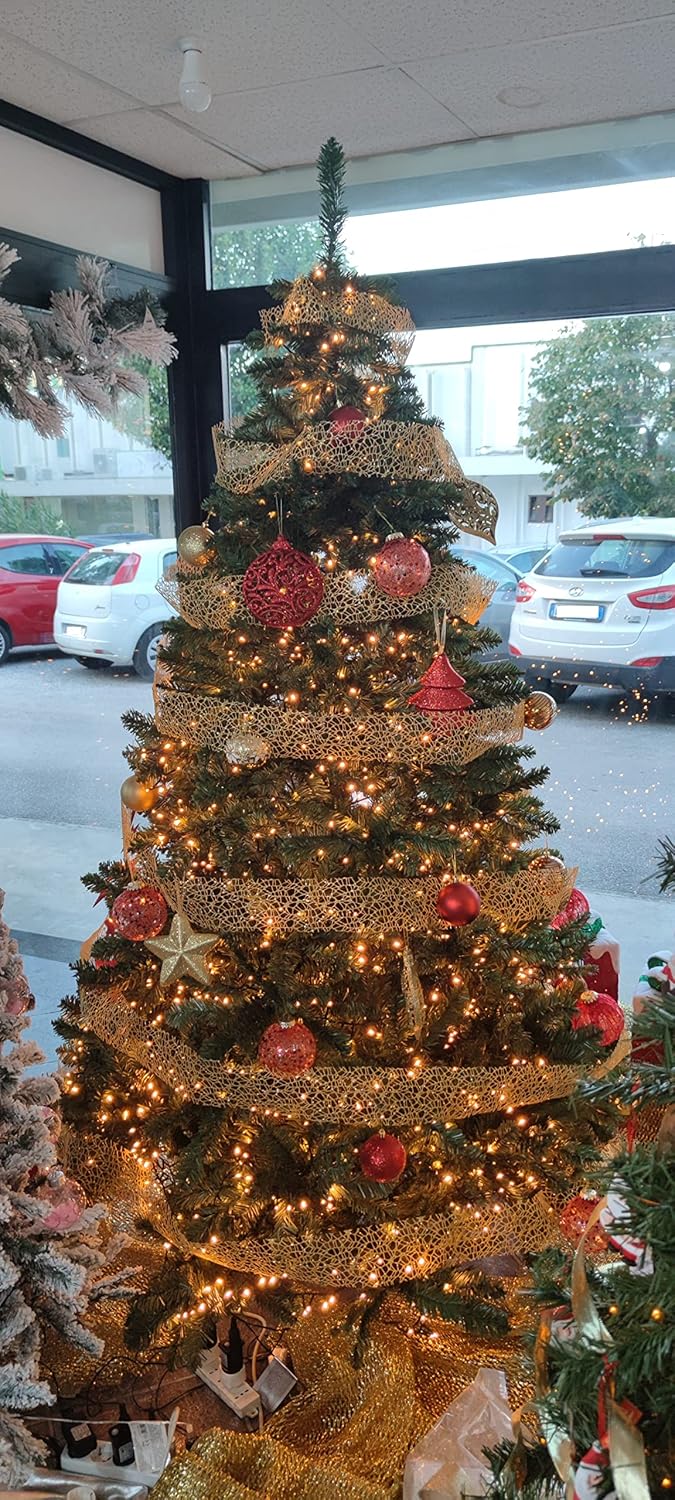 Árbol de Navidad Verde 230 cm – Súper Frondoso y Realista, Efecto Natural – 180/210/230/270 cm - 8